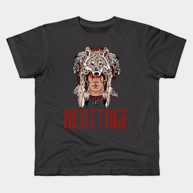 Native American Kids T-Shirt by Dreaming Olga